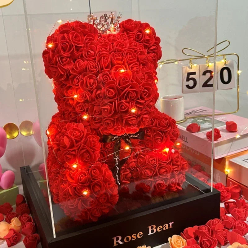 Urso de Rosas Luxuoso